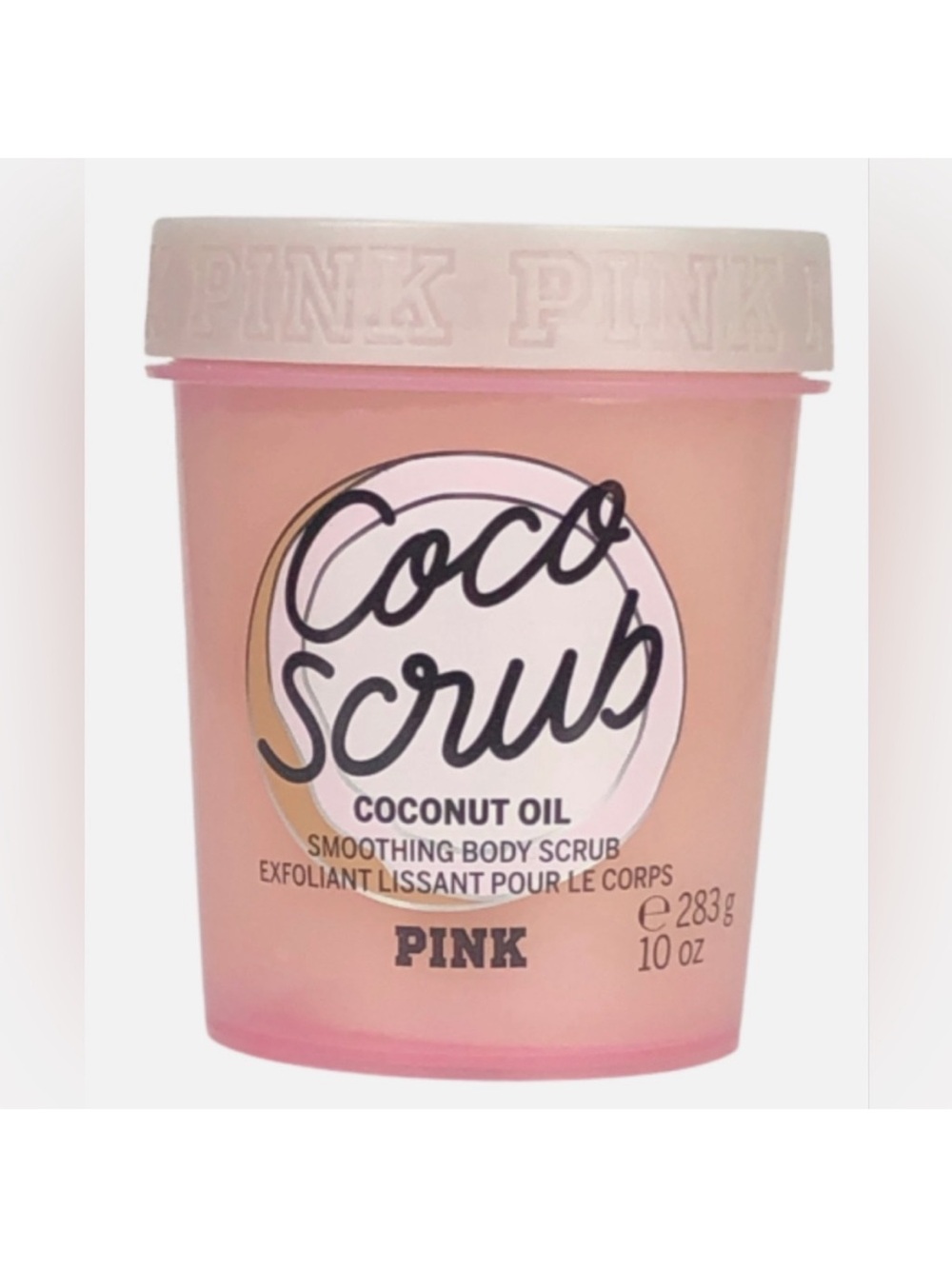 PINK Victoria's Secret Coco Scrub Coconut Oil Smoothing Body Scrub - Light Pink